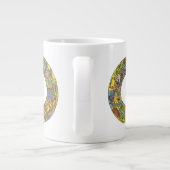 Vintages Himmelsrad, astrologisches Zodiakrad Jumbo-Tasse (Rückseite)