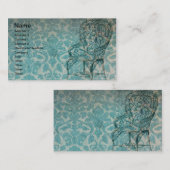 Vintages Hintergrundbild mit Vorsitz Visitenkarte (Vorne/Hinten)