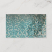 Vintages Hintergrundbild mit Vorsitz Visitenkarte (Rückseite)