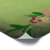 Vintages Hintergrundbild Poster (Ecke)