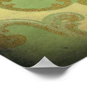 Vintages Hintergrundbild Poster (Ecke)