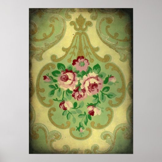 Vintages Hintergrundbild Poster (Vorne)