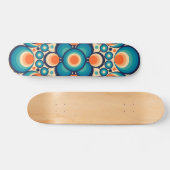 Vintages Hippie-Design Skateboard (Horizontal)