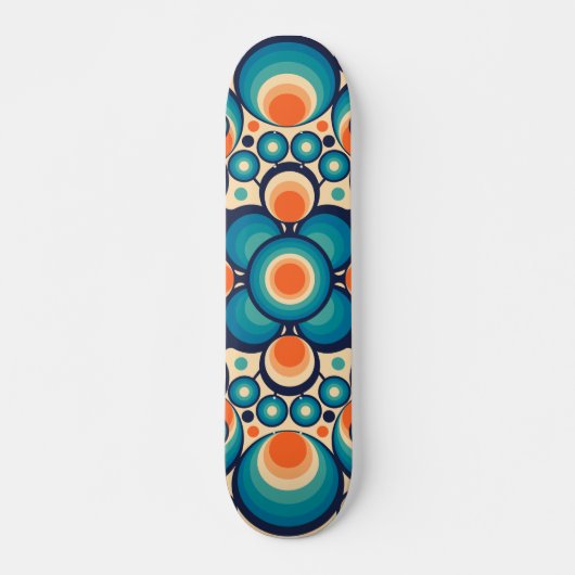 Vintages Hippie-Design Skateboard (Vorne)