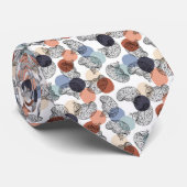 Vintages Hirn auf Weiß Krawatte (Gerollt)