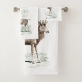 Vintages Hirsch Badhandtuch Set (Insitu)