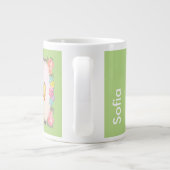 Vintages Hirsch, Ente, Lamm Jumbo-Tasse (Rückseite)