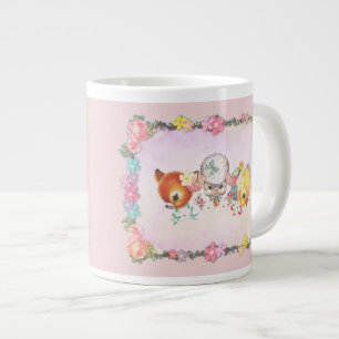 Vintages Hirsch, Ente, Lamm Jumbo-Tasse