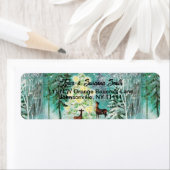 Vintages Hirsch im Schnee (Insitu)