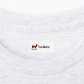 Vintages Hirsch mit Ihrem Namen Etiketten (Befestigt)