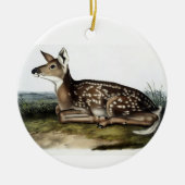 Vintages Hirsch Nr. 1 Keramikornament (Vorne)