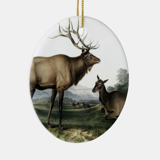 Vintages Hirsch Nr. 3 Keramikornament (Rechts)