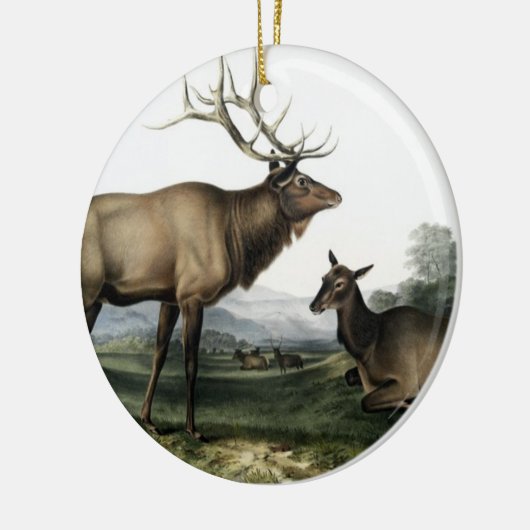 Vintages Hirsch Nr. 3 Keramikornament (Links)