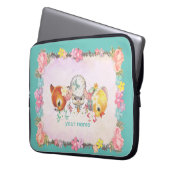 Vintages Hirschlamm Neopren Laptop-Sieb, 35 cm Laptopschutzhülle (Vorderseite Links)