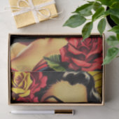 Vintages hispanisches Button Seidenpapier (Geschenk)