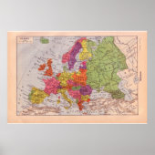 Vintages historisches Europa 1920 Poster (Vorne)