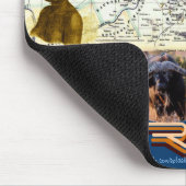 Vintages historisches Mousepad des Indianers von 1 (Ecke)