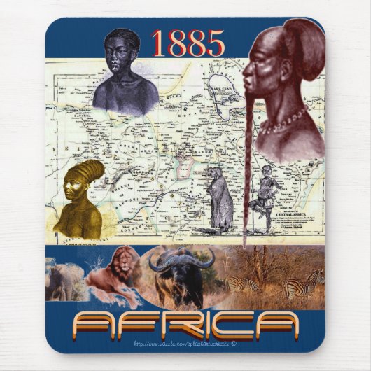 Vintages historisches Mousepad des Indianers von 1 (Vorne)