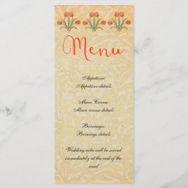 Vintages Hochzeitmenü Menükarte