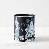 Vintages Hochzeits-Bild - glückliches Paar Tasse (Zentrum)