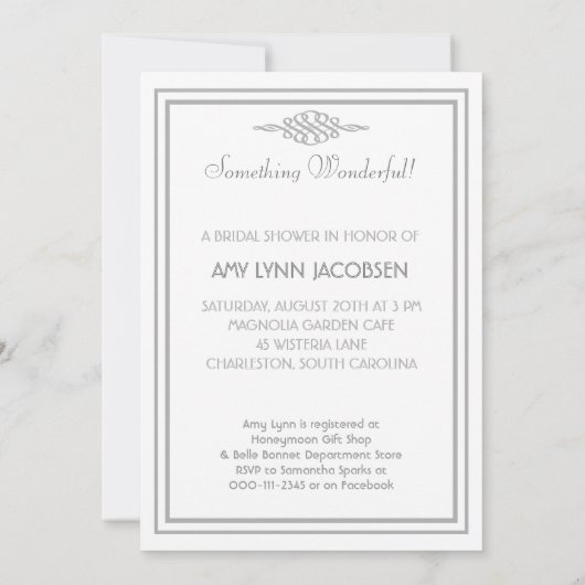 Vintages Hochzeits-KleiderBrautparty etwas alt Einladung (Rückseite)