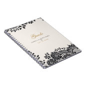 Vintages Hochzeitsgast-Gästebuch Notizblock (Rechte Seite)