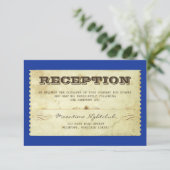 Vintages Hochzeitskonzept Einladung (Stehend Vorderseite)