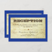 Vintages Hochzeitskonzept Einladung (Vorne/Hinten)