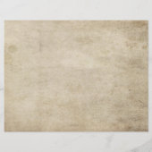 Vintages Hochzeitsprogramm (Rückseite)