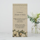 Vintages Hochzeitsprogramm für Gröden Programm (Stehend Vorderseite)