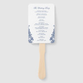 Vintages Hochzeitsprogramm für Hochzeitsgäste in B Fächer (Vorderseite)