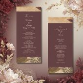 Vintages Hochzeitsprogramm im Grünen Programm