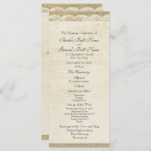 Vintages Hochzeitsprogramm Programm (Vorne/Hinten)