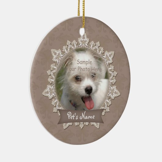 Vintages Hochzeitstil Keramikornament (Rechts)