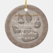 Vintages Hochzeitstil Keramikornament (Hinten)