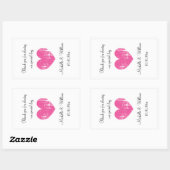 Vintages Hochzeitsweinflaschenaufkleber Rechteckiger Aufkleber (Blatt)