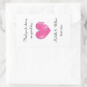 Vintages Hochzeitsweinflaschenaufkleber Rechteckiger Aufkleber (Tasche)