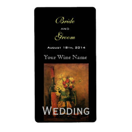 Vintages Hochzeitsweinlabel