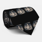 Vintages Hockey-Skatemuster Krawatte (Gerollt)