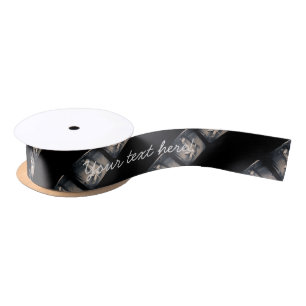 Vintages Hockey-Skatemuster Satinband