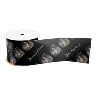 Vintages Hockey-Skatemuster Satinband