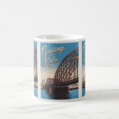 Vintages Hohenzollern Bridge Köln - Deutschland-Ge Kaffeetasse (Mittel)