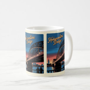 Vintages Hohenzollern Bridge Köln - Deutschland-Ge Kaffeetasse