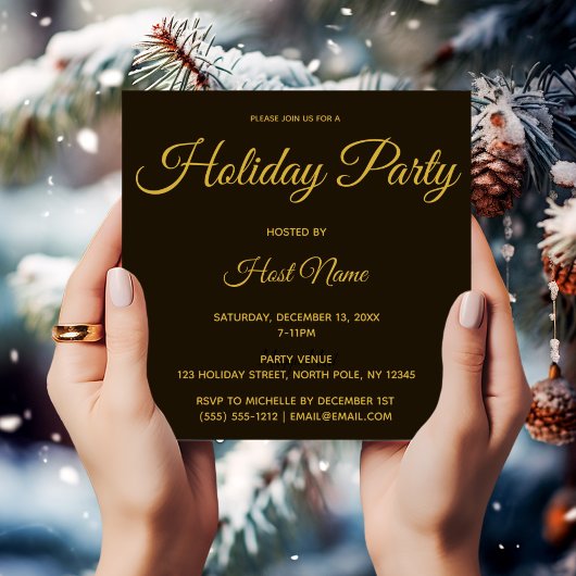 Vintages Holiday House Party Einladung