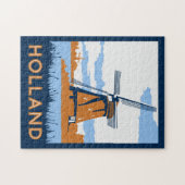 Vintages Holland-Plakat Puzzle (Horizontal)