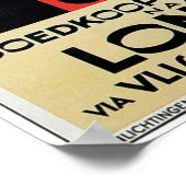 Vintages holländisches Eisenbahnposter Poster (Ecke)