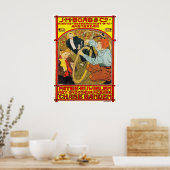 Vintages holländisches Fahrradposter drucken Poster (Küche)