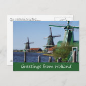 Vintages holländisches Foto Postkarte (Vorne/Hinten)