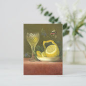 Vintages holländisches Lemon Drink Still Life Postkarte (Stehend Vorderseite)