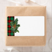 Vintages Holly Red Green Kariert Blank Holiday Lab (Insitu)